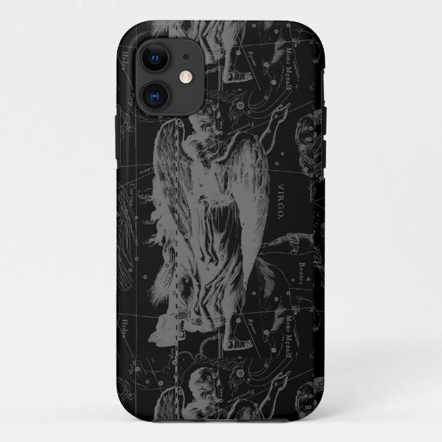 Virgo Constellation Zodiac Map Hevelius 1690 Case-Mate iPhone Hülle (Rückseite)