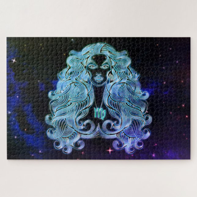 Virgo das Jungfrau-Zodiac-Rätsel (Horizontal)