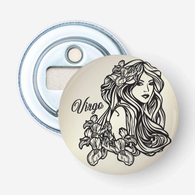 Virgo Die Jungfrau Zodiac Flaschenöffner (Vorderseite)