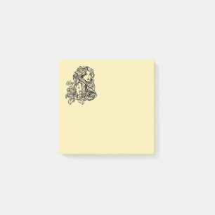 Virgo Die Jungfrau Zodiac Golden Post-it Klebezettel