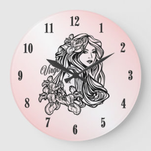 Virgo Die Jungfrau Zodiac Pink Uhr