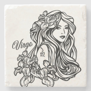 Virgo Die Jungfrau Zodiac Steinuntersetzer
