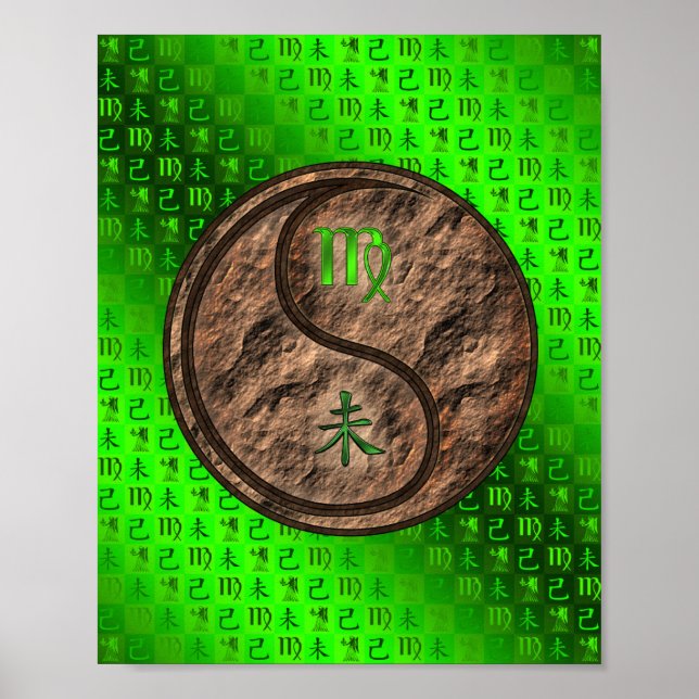 Virgo & Earth Goat Poster (Vorne)