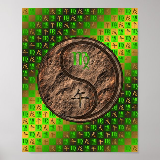 Virgo & Earth Horse Poster (Vorne)