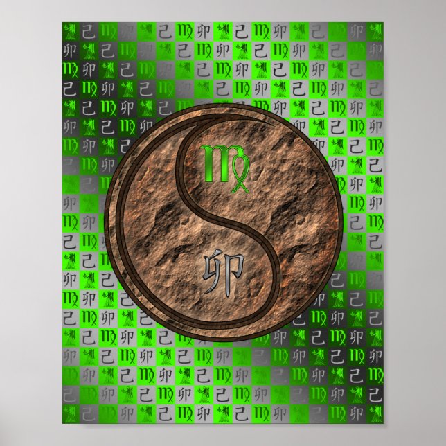 Virgo & Earth Rabbit Poster (Vorne)