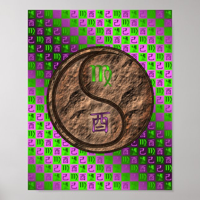 Virgo & Earth Rooster Poster (Vorne)