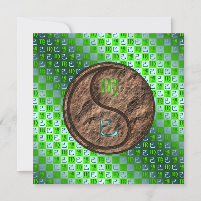 Virgo & Earth Snake Karte (Vorderseite)