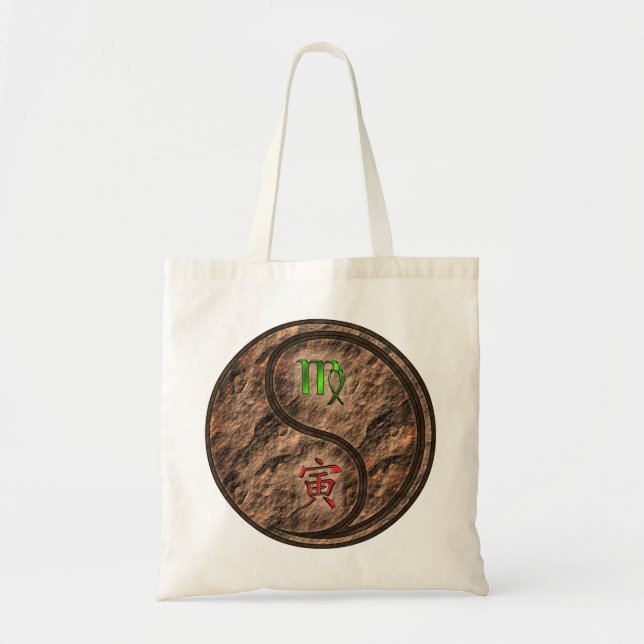Virgo & Earth Tiger Tragetasche (Vorne)