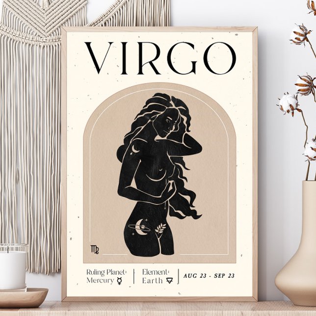 Virgo Feminine Zodiac Poster (Von Creator hochgeladen)