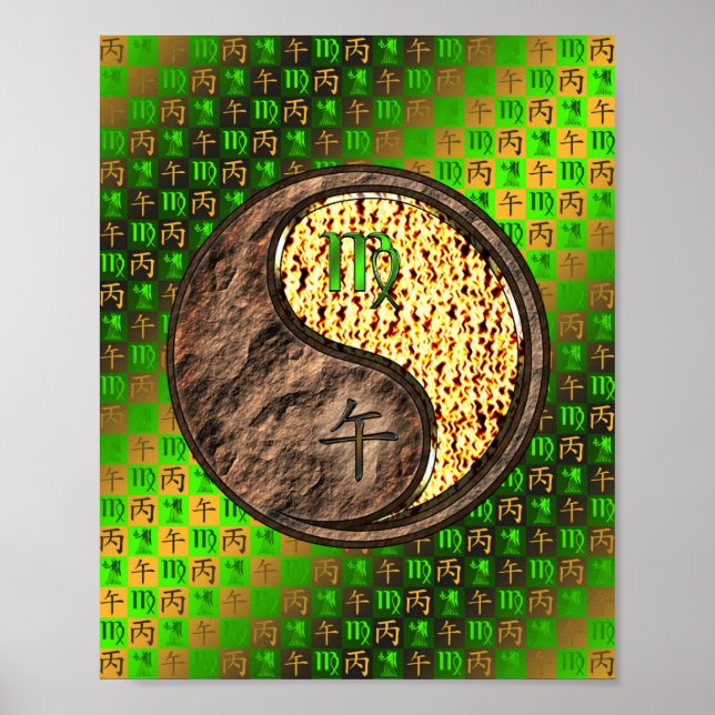 Virgo & Fire Horse Poster (Vorne)