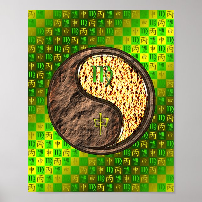 Virgo & Fire Monkey Poster (Vorne)