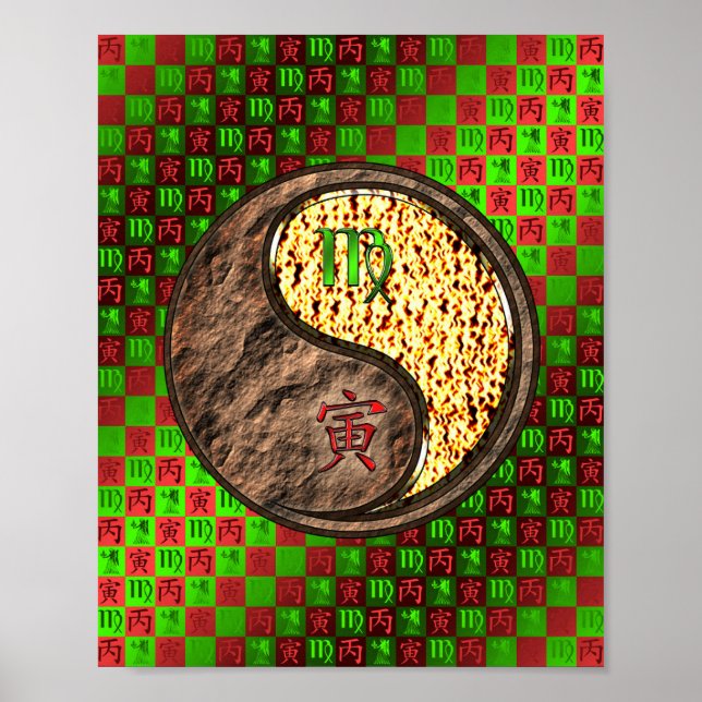 Virgo & Fire Tiger Poster (Vorne)