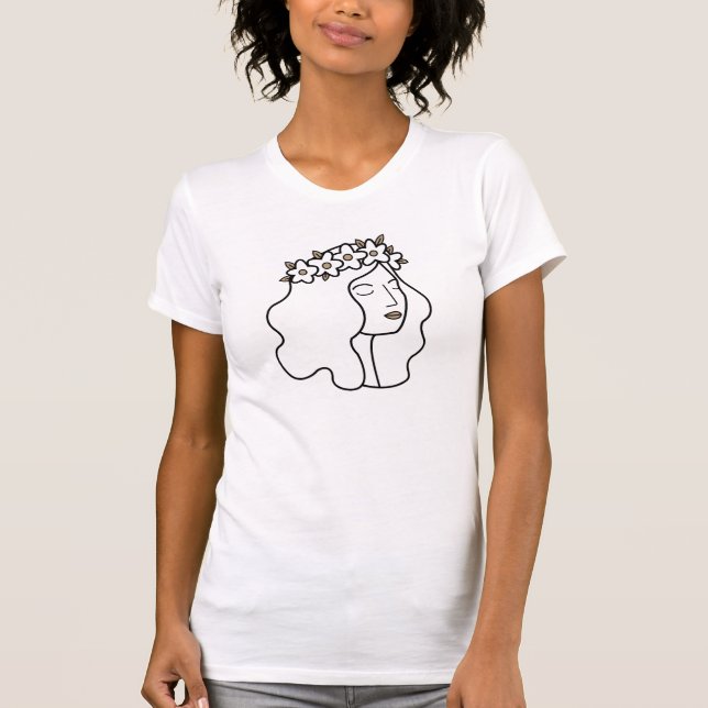 Virgo Gold und schwarzes zodiakisches Astrologie H T-Shirt (Vorderseite)