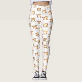 Virgo Gold Zodiac Astrologie-Zeichen Leggings