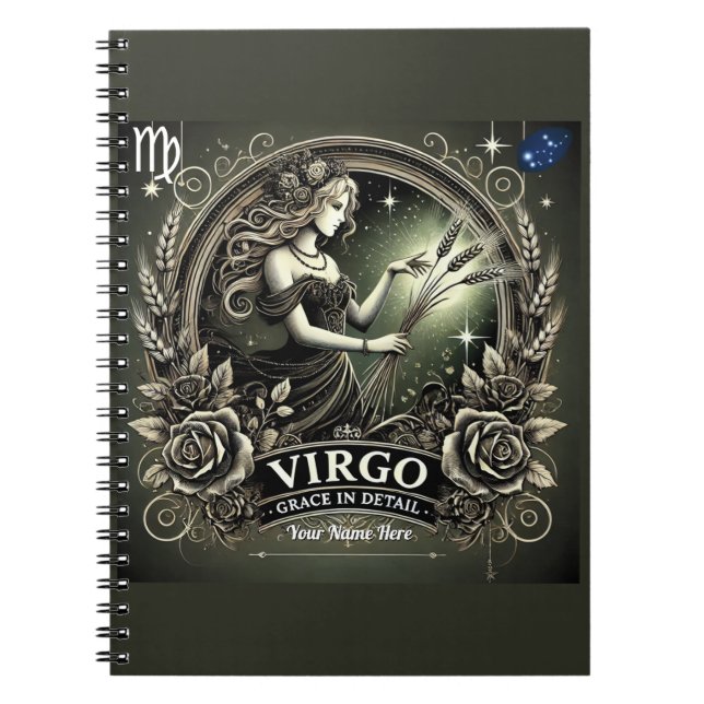 Virgo "Grace in Detail" Carnet Spiral (Devant)