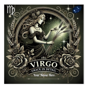 Virgo "Grace in Detail" Glossy Poster