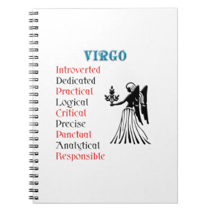 Virgo Horoscope Zodiac Sign Notizblock