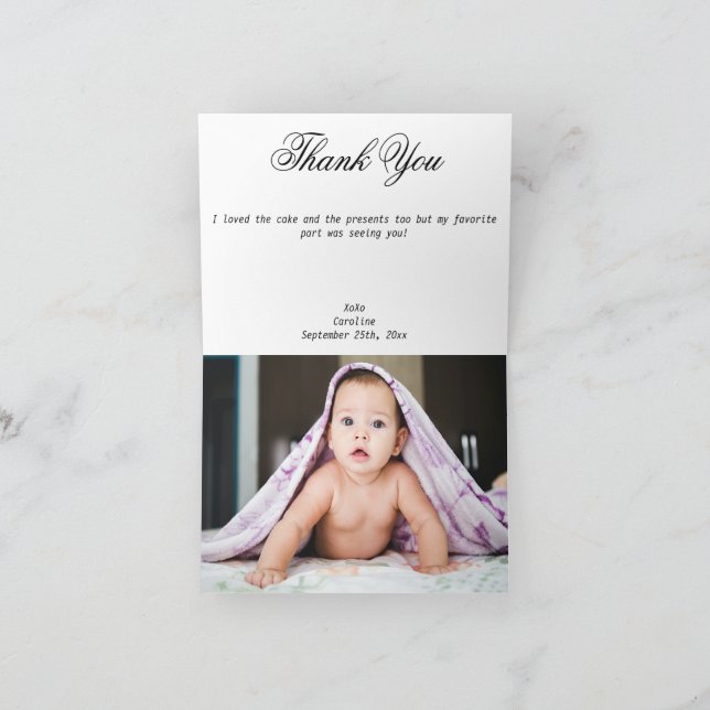 Virgo Impressionist Malstil & Gold Dankeskarte (Innenseite)