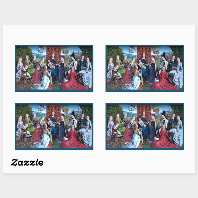 Virgo inter Virgines (M 070) Rechteckiger Aufkleber (Blatt)