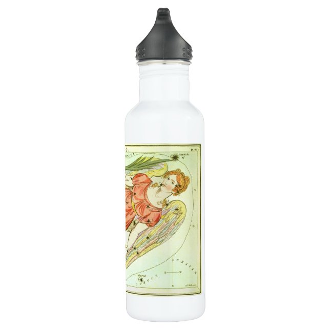 Virgo Jungfrau Vintag Constellation Urania Mirror Trinkflasche (Rechts)