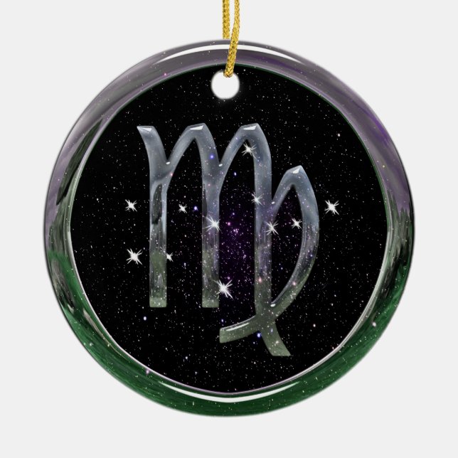 Virgo Keramik Ornament (Vorne)