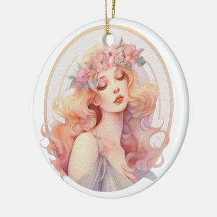 Virgo Keramik Ornament