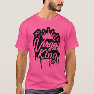 Virgo King Zodiac Signierung Dripping Crown Geburt T-Shirt