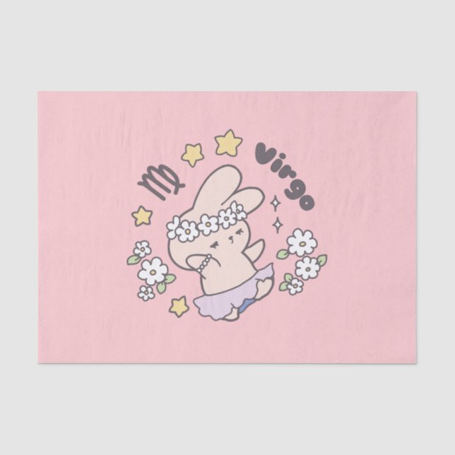 Virgo Loppi Tokki Bunny Zodiac Serie Seidenpapier (Vorderseite)