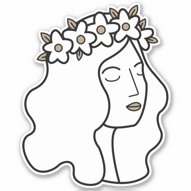 Virgo Maiden Earth - Sternzeichen Aufkleber (Vorderseite)