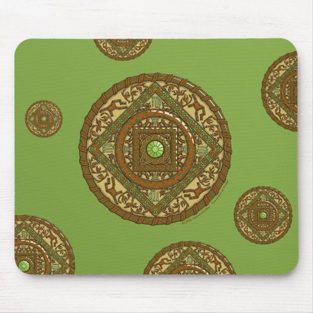 Virgo Mandala Mousepad (Vorne)