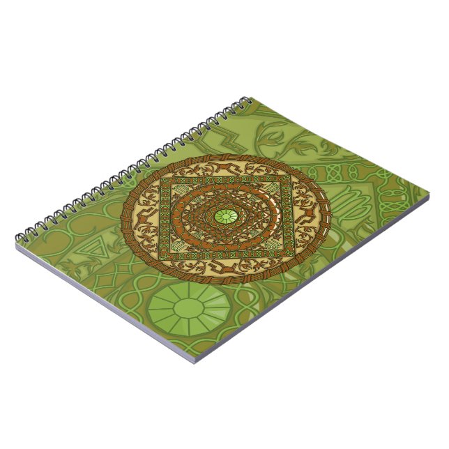 Virgo Mandala Notebook Notizblock (Linke Seite)