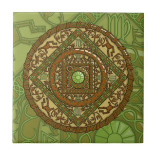 Virgo Mandala Tile Fliese