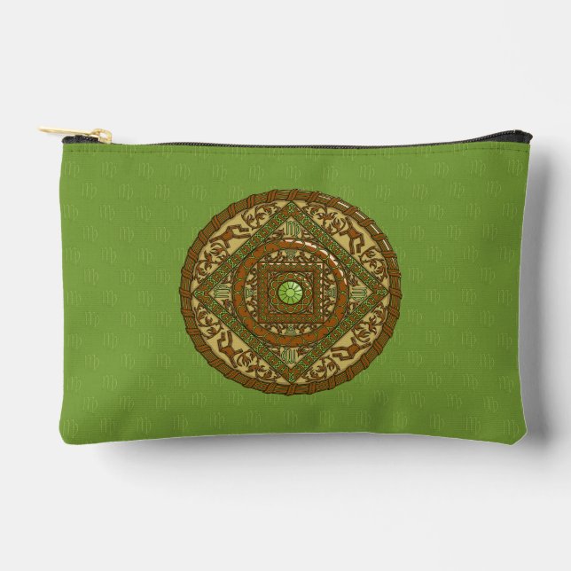 Virgo Mandala Zubehörtasche (Vorderseite)