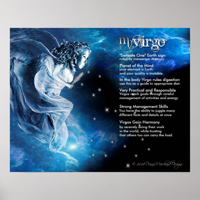 Virgo-Merkmale Poster (Vorne)