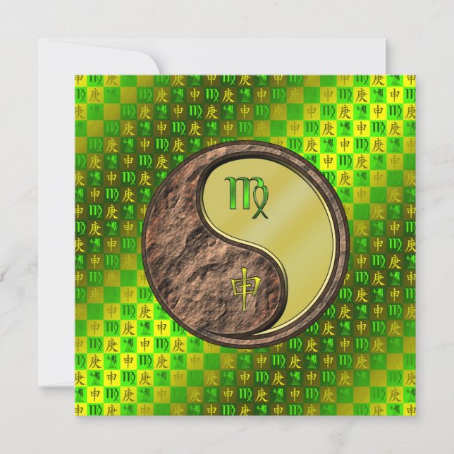 Virgo & Metal Monkey Karte (Vorderseite)