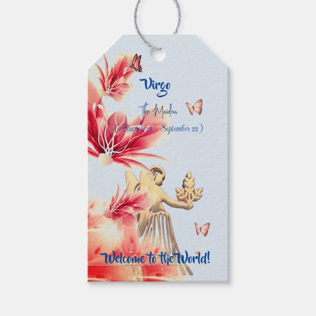 Virgo 'New Baby' Spaß Geschenkanhänger (Vorderseite)