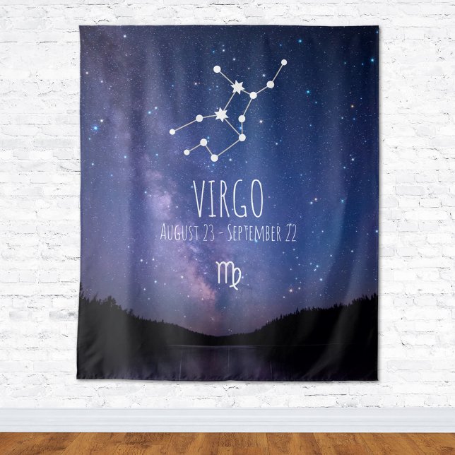 Virgo | Personalisierte Astrologie Wandteppich (Von Creator hochgeladen)