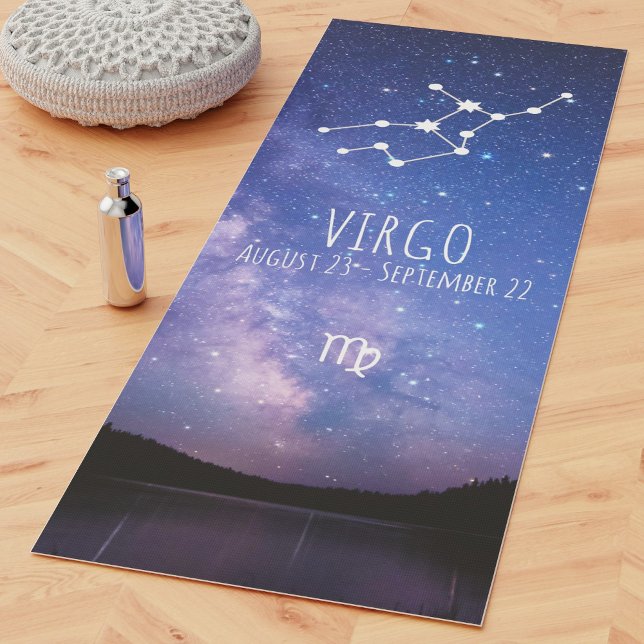 Virgo | Personalisierte Zodiac Astrologie Yoga Mat Yogamatte (Von Creator hochgeladen)