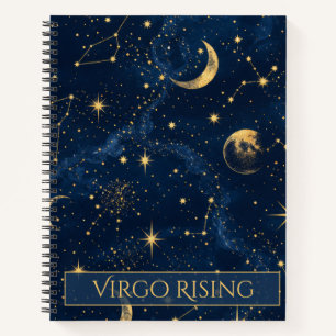 Virgo Rising Celestial Astrologie-Notizbuch Notizbuch
