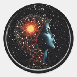 Virgo Runder Aufkleber