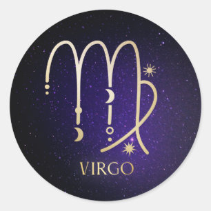 Virgo Runder Aufkleber