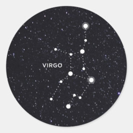 Virgo Runder Aufkleber