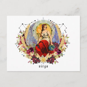 Virgo Septembre Anniversaire Carte postale