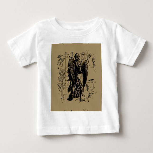 Virgo Sign Constellation Hevelius 1690 Baby T-shirt (Vorderseite)