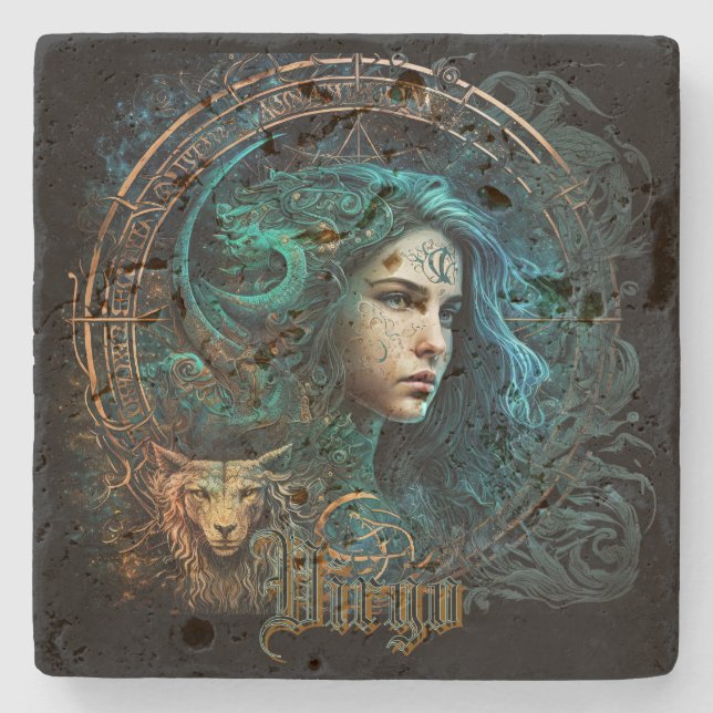 Virgo Steinuntersetzer (Vorderseite)