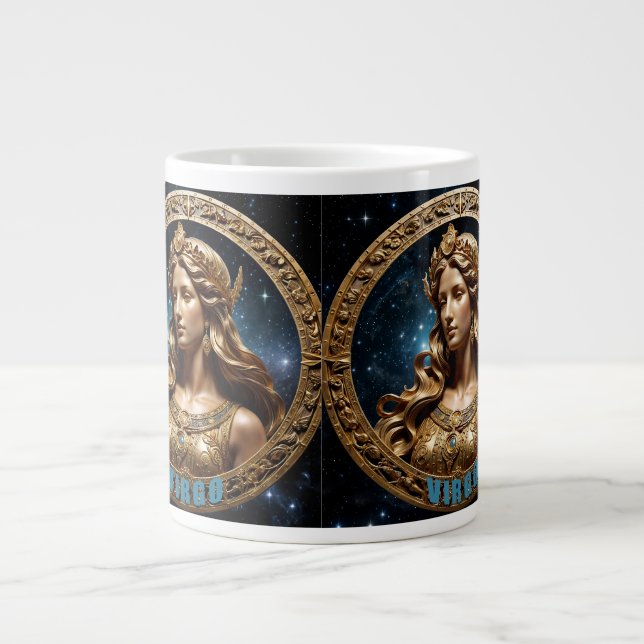 Virgo-Sternzeichen Jumbo-Tasse (Vorderseite)