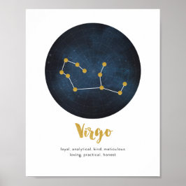Virgo-Sternzeichen Poster