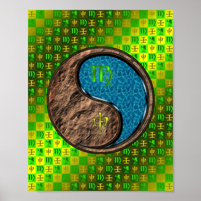 Virgo & Water Monkey Poster (Vorne)