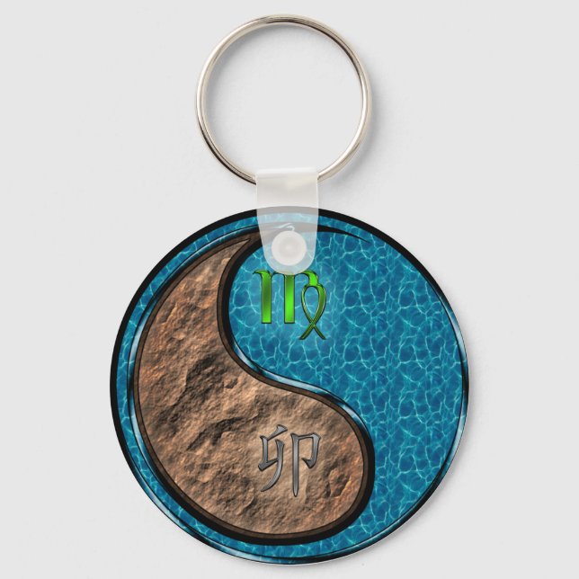 Virgo & Water Rabbit Schlüsselanhänger (Vorderseite)