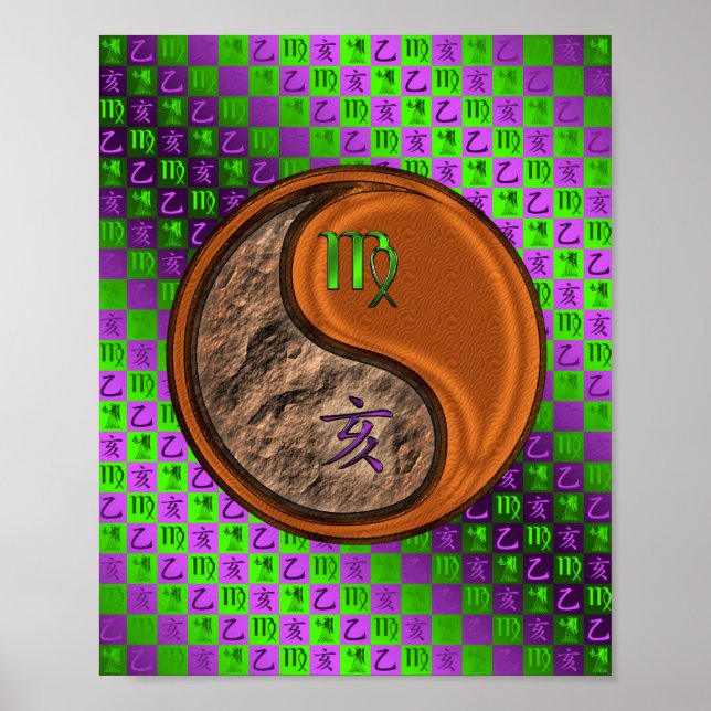 Virgo & Wood Boar Poster (Vorne)